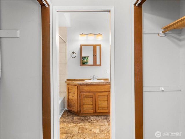 2101 Swanee Cir SE, Olympia, WA 98501 - full bathroom featuring vanity and shower / bath combination