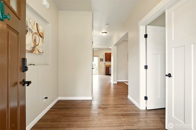 2514 164th St E, Tacoma, WA 98445 - hall with wood finished floors and baseboards