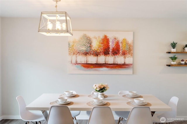 view of dining room