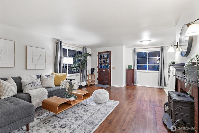 2607 NE 137th St, Seattle, WA 98125 - living room with wood finished floors and baseboards