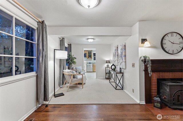 2607 NE 137th St, Seattle, WA 98125 - corridor with wood finished floors and baseboards
