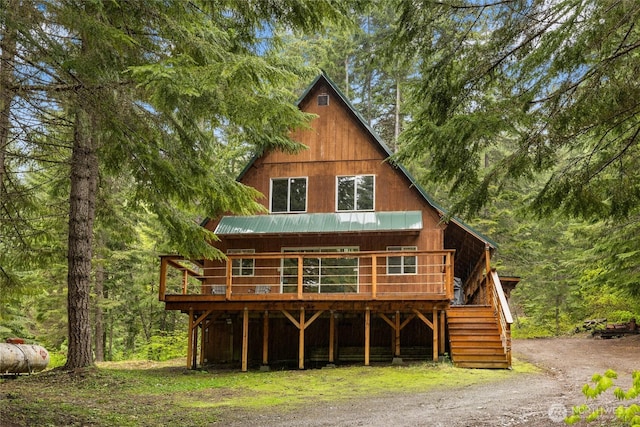 4771 Kachess Lake Rd, Easton, WA 98925 - view of front facade with a deck