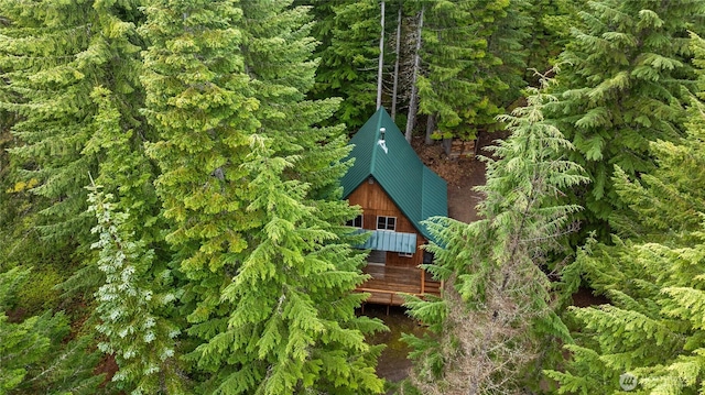 4771 Kachess Lake Rd, Easton, WA 98925 - aerial view of property and surrounding area with a forest