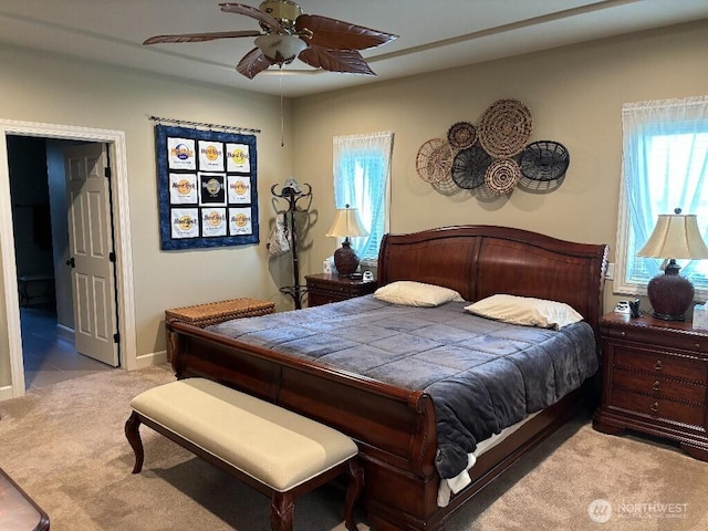 2702 N Levi St, Kennewick, WA 99338 - bedroom featuring carpet, ceiling fan, and baseboards