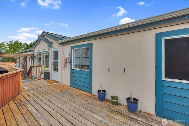 30425 6th Ave S, Roy, WA 98580 - wooden deck featuring central AC