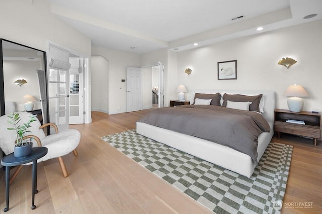 3727 W Barrett St, Seattle, WA 98199 - bedroom featuring wood finished floors, recessed lighting, and baseboards