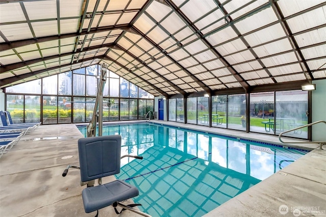 view of indoor community pool