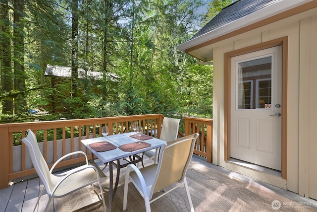7117 Rainier Way, Deming, WA 98244 - deck with outdoor dining area