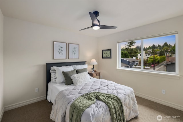2512 Taylor Dr, Everett, WA 98203 - bedroom featuring carpet and ceiling fan