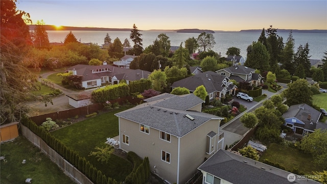 2512 Taylor Dr, Everett, WA 98203 - aerial view at dusk of a water view