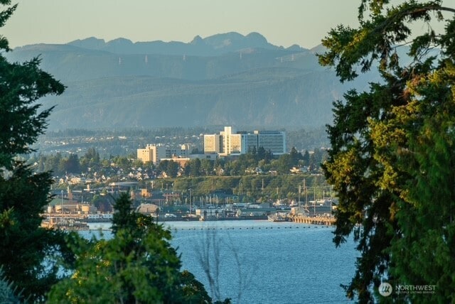 2512 Taylor Dr, Everett, WA 98203 - water view featuring a mountainous background