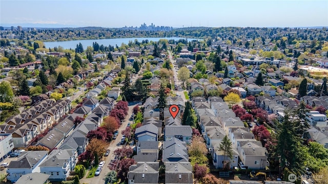 8515 Stone Ave N Unit A & B, Seattle, WA 98103 - aerial view of residential area with a nearby body of water