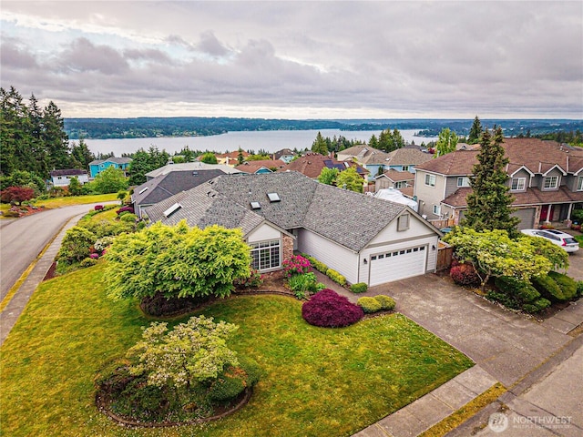 7819 Amethyst Loop NW, Silverdale, WA 98383 - aerial perspective of suburban area with a large body of water