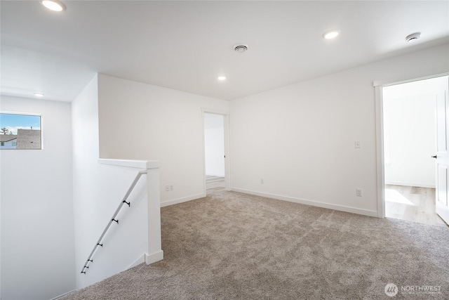 2818 Hazelwood Dr, Blaine, WA 98230 - spare room with carpet, recessed lighting, and baseboards