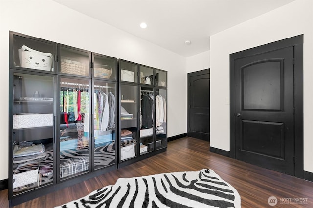 5496 Grandview Rd, Blaine, WA 98230 - mudroom with dark wood finished floors and baseboards