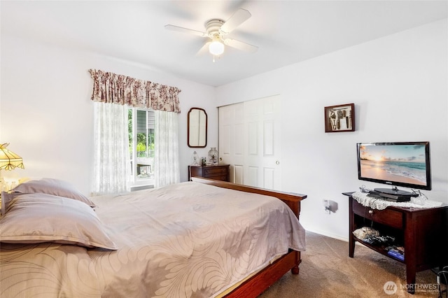 1811 Hundley Rd, Cle Elum, WA 98922 - bedroom featuring carpet flooring and a ceiling fan