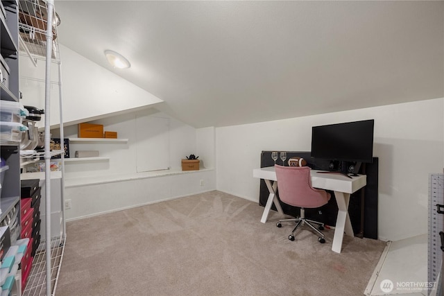 9209 SE 57th St, Mercer Island, WA 98040 - carpeted office space featuring lofted ceiling