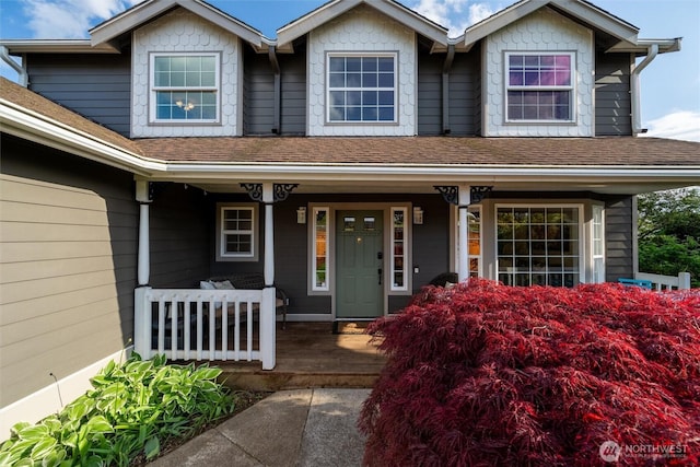 4279 H Street Rd, Blaine, WA 98230 - view of front of property with covered porch and roof with shingles