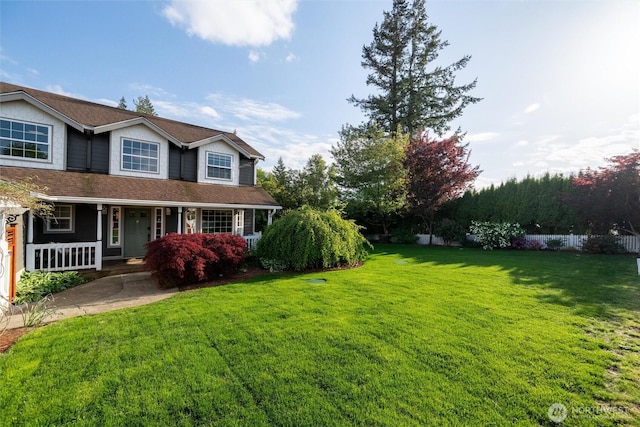 4279 H Street Rd, Blaine, WA 98230 - view of grassy yard with covered porch