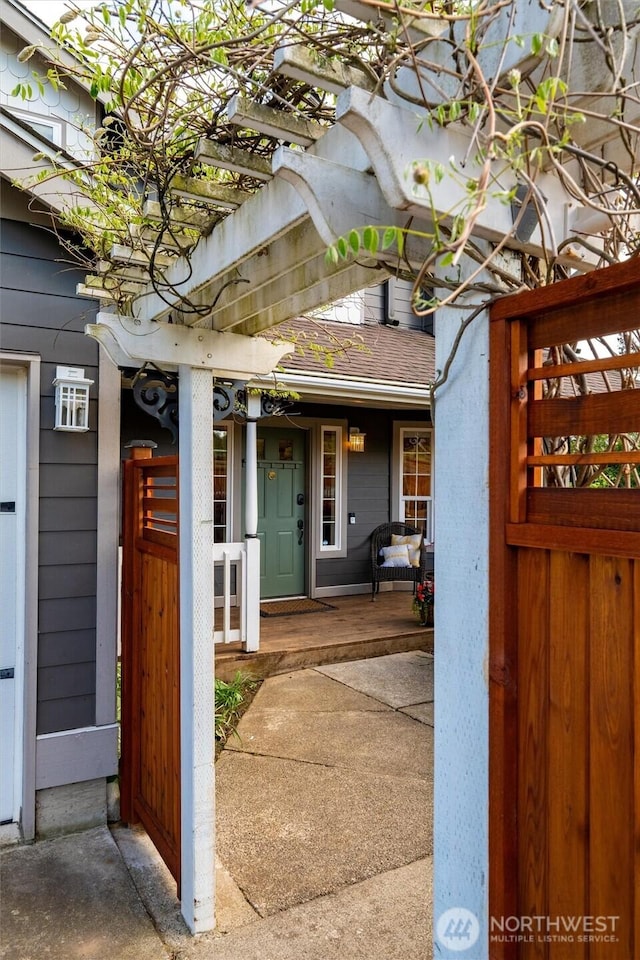 4279 H Street Rd, Blaine, WA 98230 - doorway to property featuring covered porch