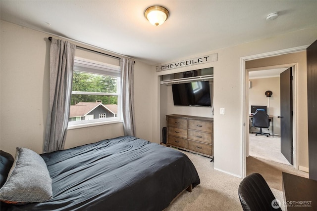 4279 H Street Rd, Blaine, WA 98230 - bedroom with carpet flooring, an office area, and a closet