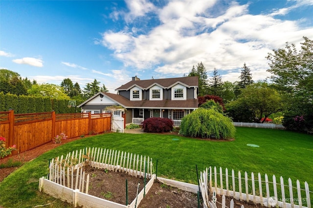 4279 H Street Rd, Blaine, WA 98230 - view of front facade featuring a garden and a chimney