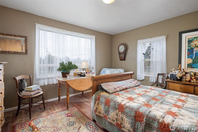 5367 Barr Rd, Ferndale, WA 98248 - bedroom with multiple windows, wood finished floors, and baseboards
