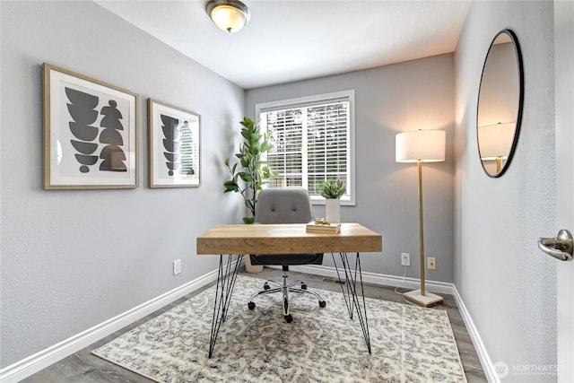 26309 187th Ct SE, Covington, WA 98042 - home office with baseboards and wood finished floors