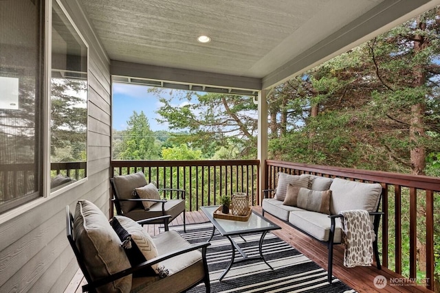 1310 Maple Ave, Snohomish, WA 98290 - wooden deck with outdoor lounge area