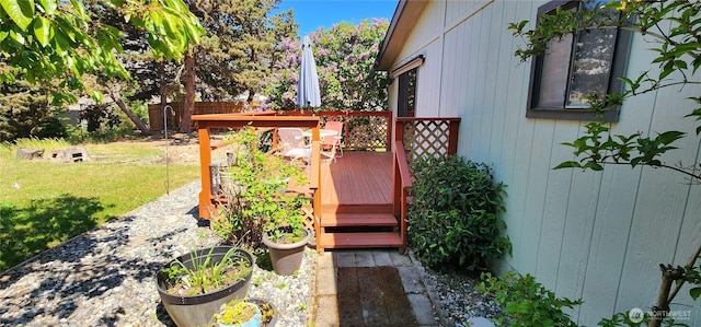 82 Marjory Ln, Sequim, WA 98382 - view of wooden terrace
