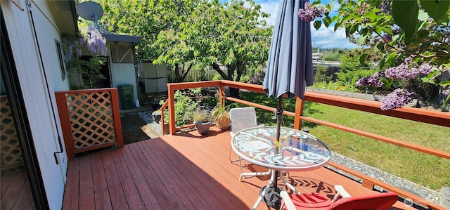82 Marjory Ln, Sequim, WA 98382 - view of wooden deck