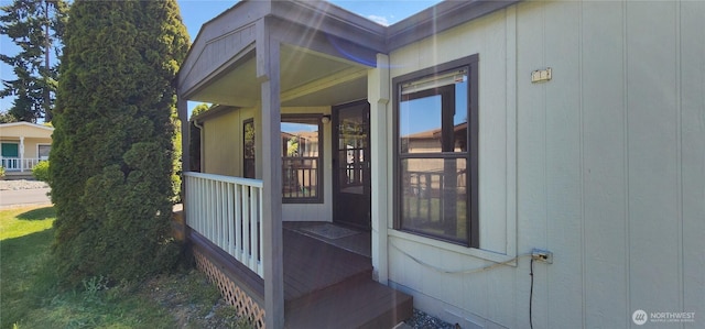 82 Marjory Ln, Sequim, WA 98382 - property entrance featuring covered porch