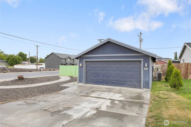 600 S County Rd, Warden, WA 98857 - garage with central air condition unit and driveway