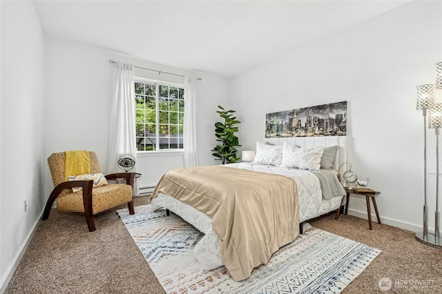 25025 SE Klahanie Blvd Unit D204, Sammamish, WA 98029 - bedroom featuring light carpet, baseboards, and baseboard heating