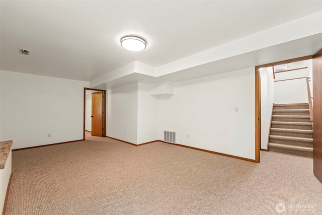 4528 SW 316th Pl, Federal Way, WA 98023 - finished basement featuring carpet, baseboards, and stairs