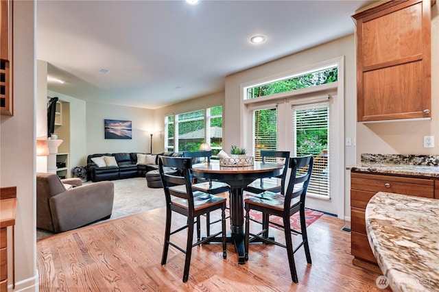 20524 73rd Dr SE, Snohomish, WA 98296 - dining room featuring light wood finished floors and recessed lighting