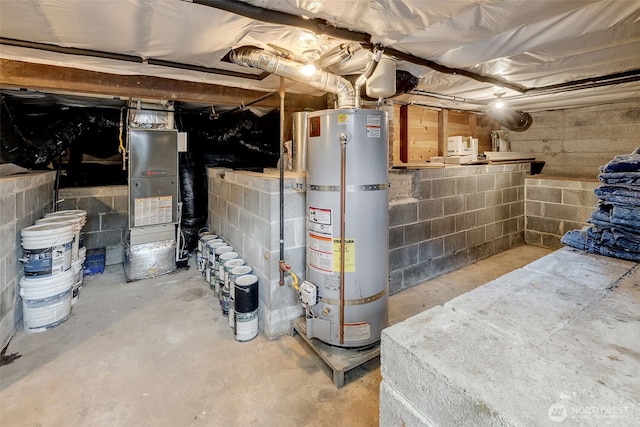 9419 39th Ave S, Seattle, WA 98118 - unfinished basement with water heater and heating unit