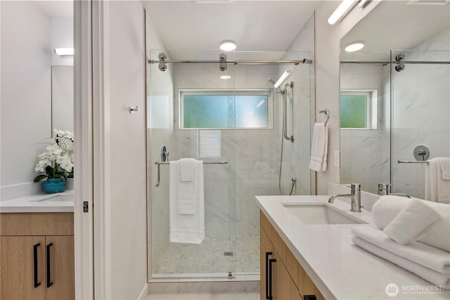 105B NW 39th St, Seattle, WA 98107 - full bathroom with vanity and a shower stall