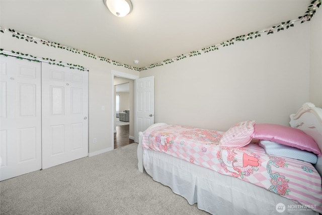1620 2nd Ave SW, Quincy, WA 98848 - bedroom featuring a closet, carpet flooring, and baseboards