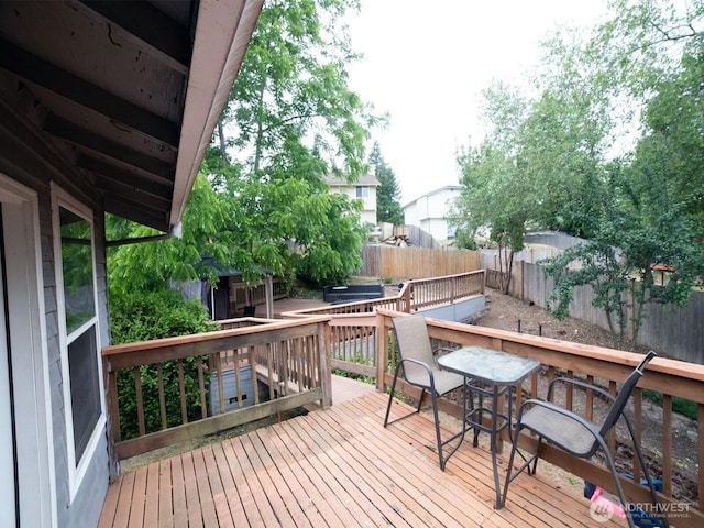 2840 SW 342nd St, Federal Way, WA 98023 - wooden terrace with a fenced backyard
