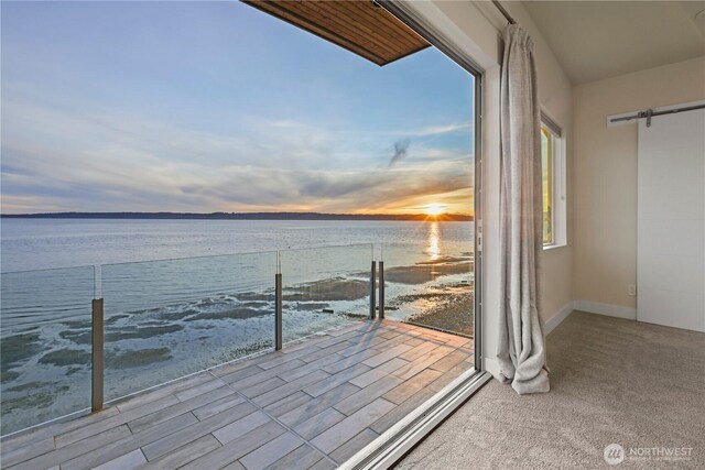 12065 30th Ave SW, Burien, WA 98146 - balcony at dusk with a water view