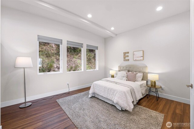 12065 30th Ave SW, Burien, WA 98146 - bedroom with baseboards, recessed lighting, and dark wood-style floors