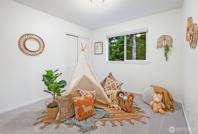 10820 NE 144th Ct, Kirkland, WA 98034 - game room featuring carpet flooring and baseboards