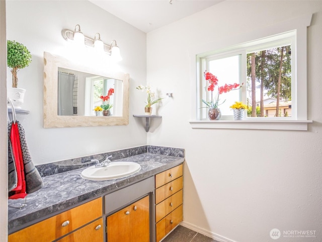 6810 Mount Tacoma Dr SW, Lakewood, WA 98499 - bathroom with vanity and baseboards