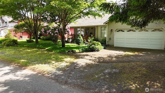 21849 SE 266th Pl, Maple Valley, WA 98038 - view of front facade with driveway, an attached garage, and a front lawn