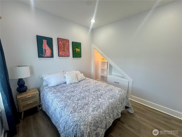 31 Apple Meadow Dr, Tonasket, WA 98855 - bedroom featuring dark wood-type flooring, baseboards, and recessed lighting