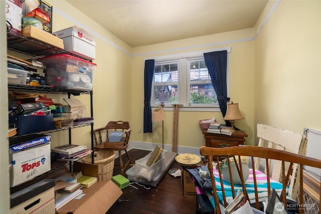 214 N 4th St, Mount Vernon, WA 98273 - bedroom featuring wood finished floors and baseboards