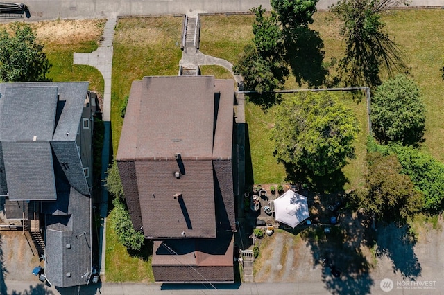 214 N 4th St, Mount Vernon, WA 98273 - drone / aerial view