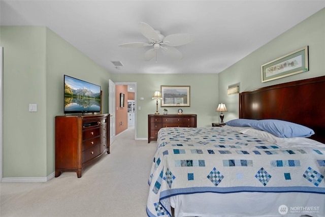 5426 Quail Run, Blaine, WA 98230 - carpeted bedroom featuring baseboards and ceiling fan