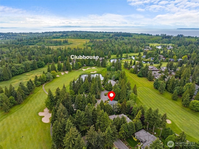 5426 Quail Run, Blaine, WA 98230 - drone / aerial view of a nearby body of water and a local golf course